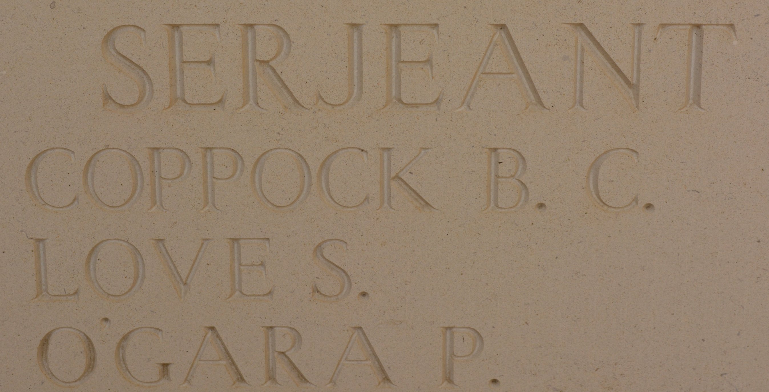 Bertram COPPOCK Cambrai Memorial Simon Haynes 2015 smaller