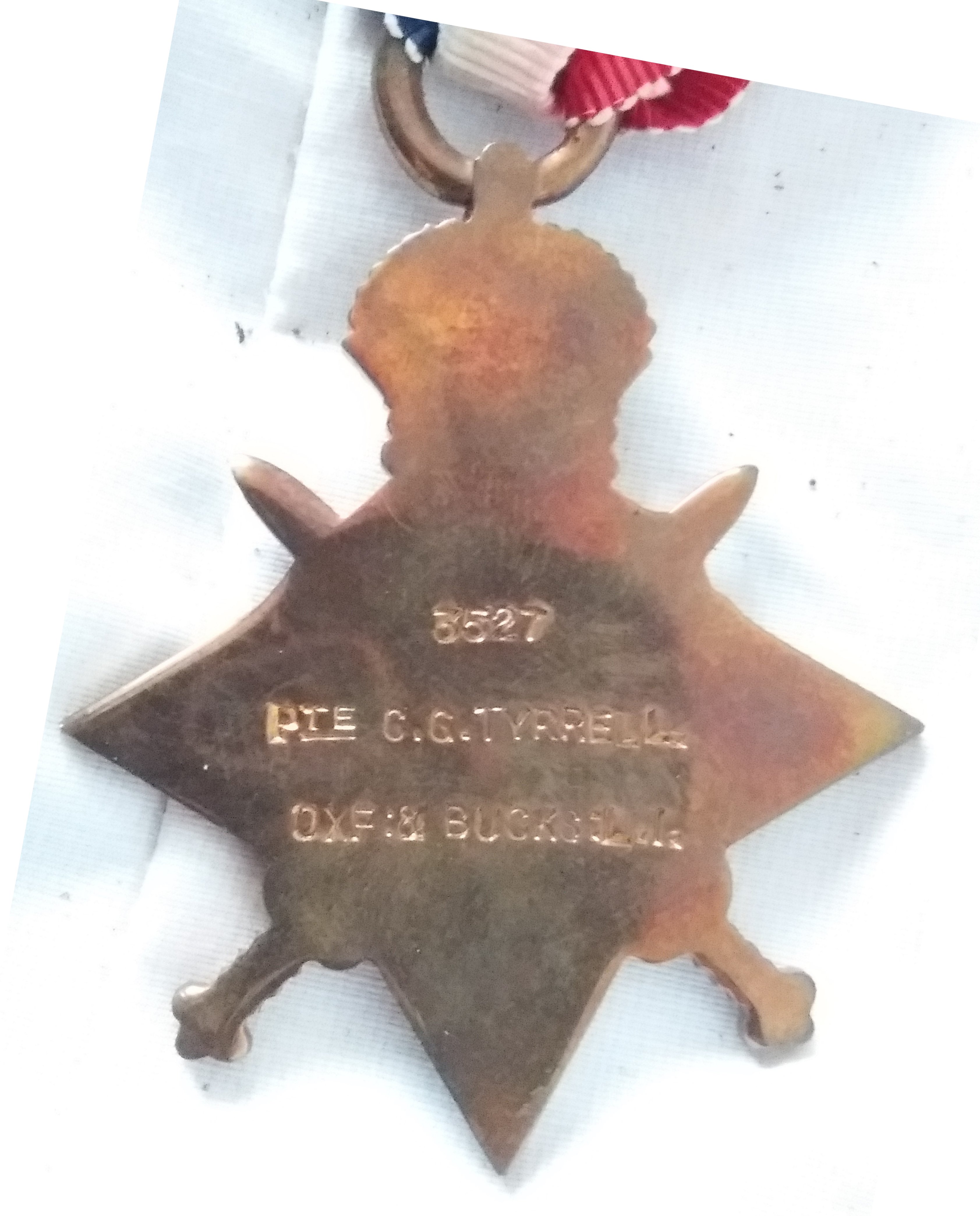 [George Tyrrell 1914-15 Star reverse]