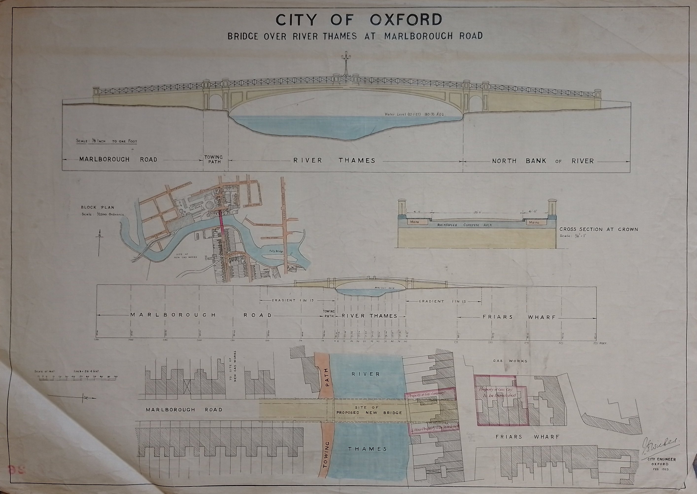 [Proposed road bridge, 1925]
