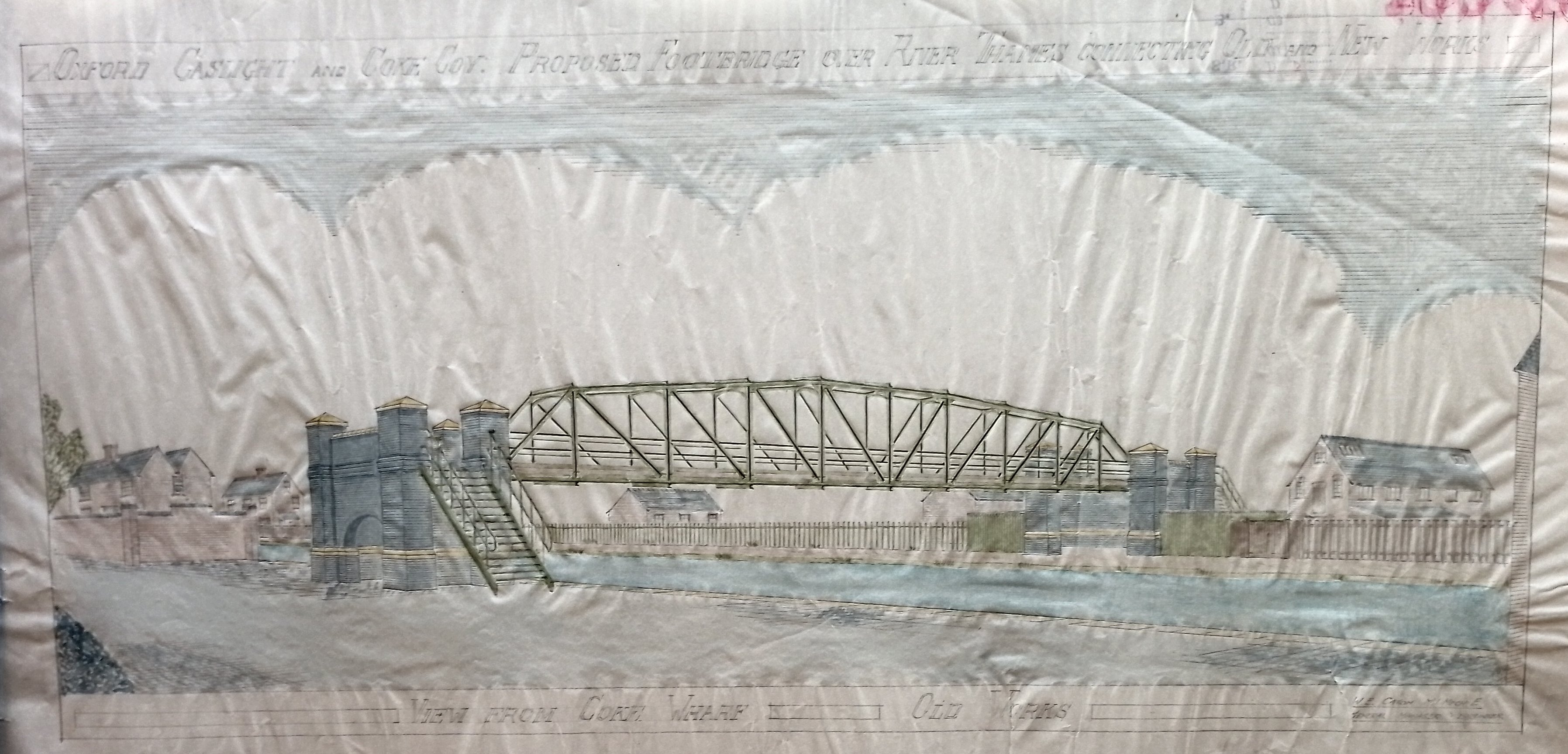 [Proposed gasworks bridge, 1922]
