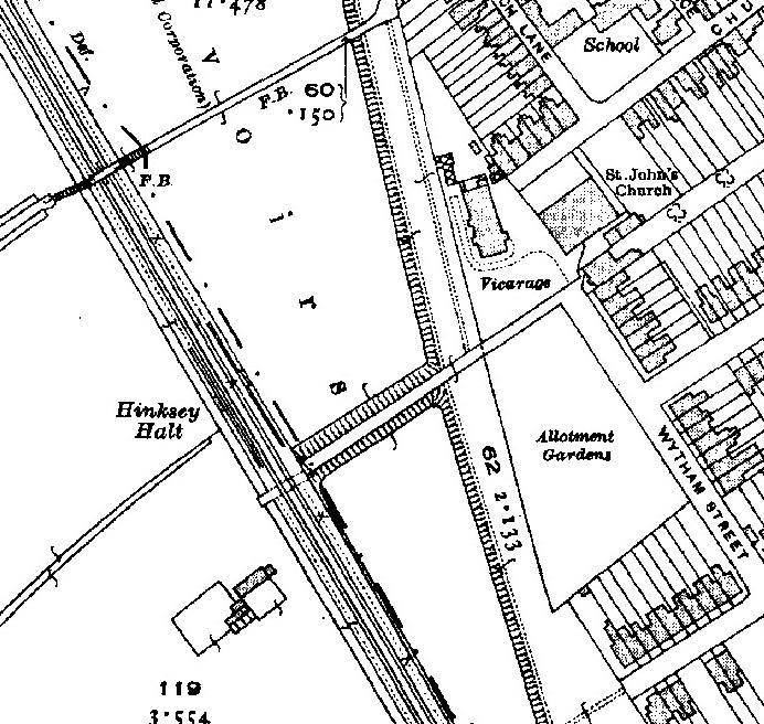 Hinksey Halt South Oxford OS 1921